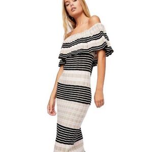 Free People Off Duty Knit Midi Dress